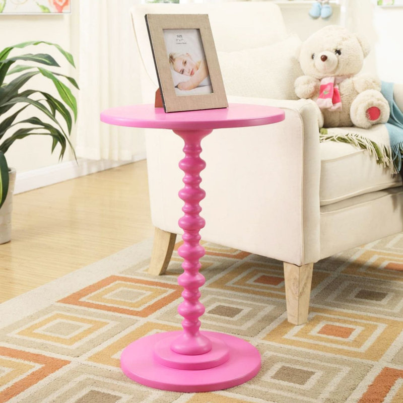 Beach Spindle Table, Pink