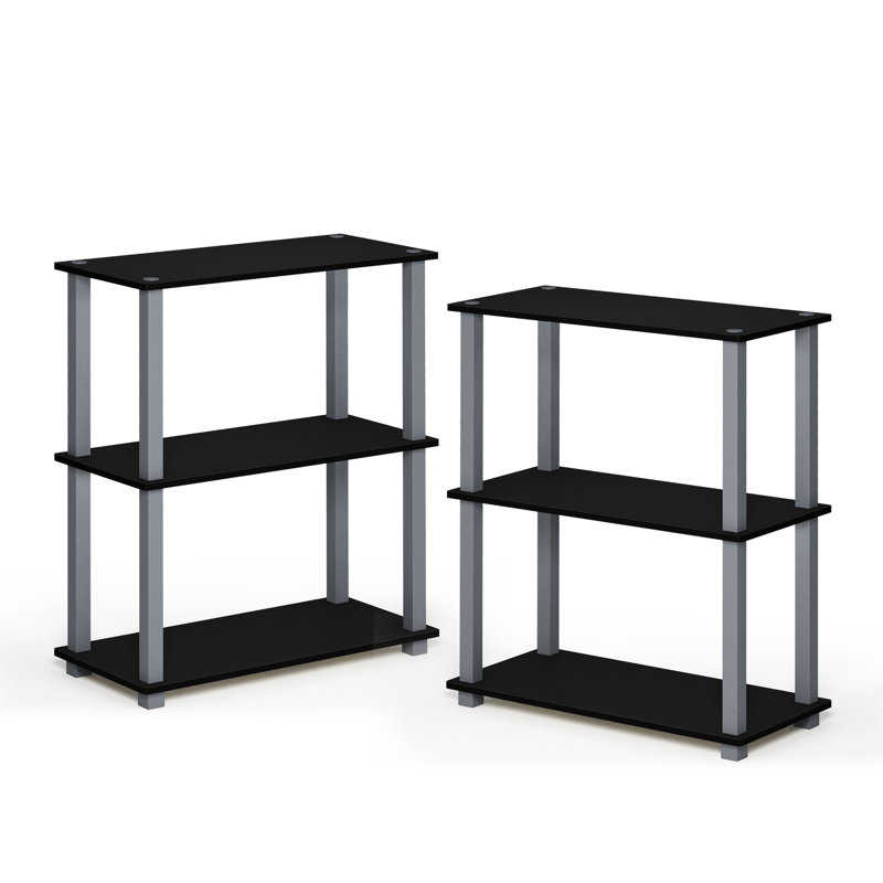 Étagère à livres H 29,5 "x l 23,6" Banji, Noir / gris