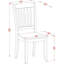 Ensemble de table de salle à manger 5 pièces moderne comprenant une table carrée en bois avec feuille papillon et 4 chaises de salle à manger, noir et cerise