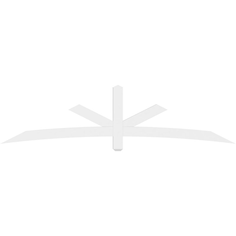 Support de pignon Alberta Alberta, H 24 po x l 96 po (pas: 6/12), P 2 po x F 4 po, Signature uréthane