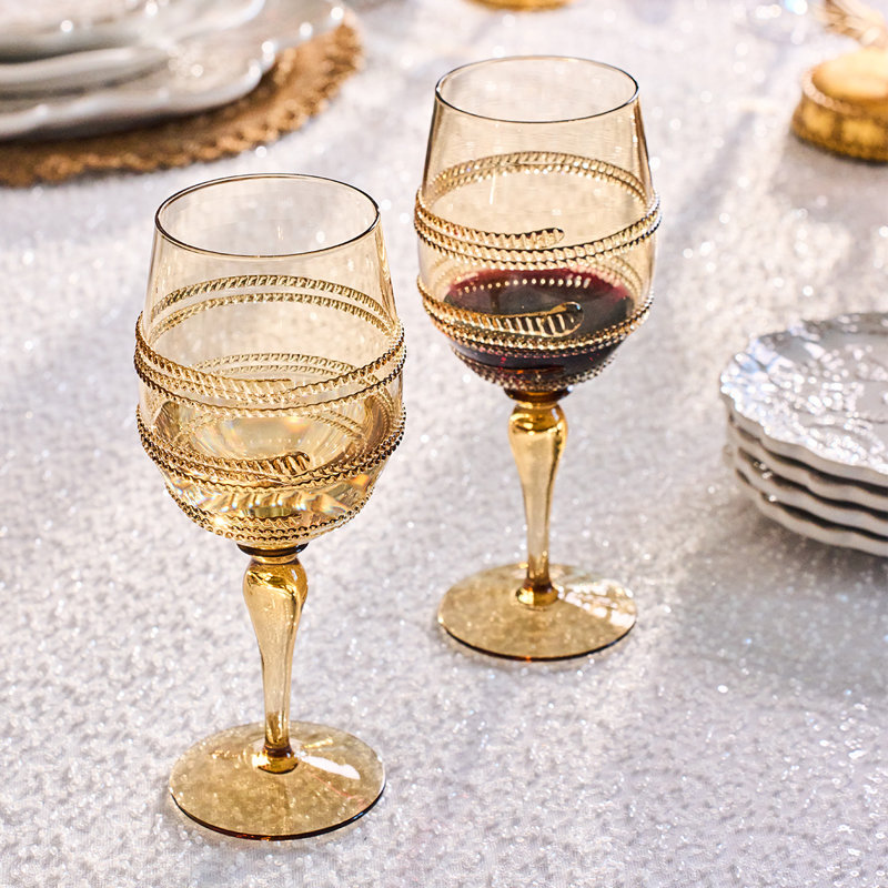 Ella Wine Glass, Yellow