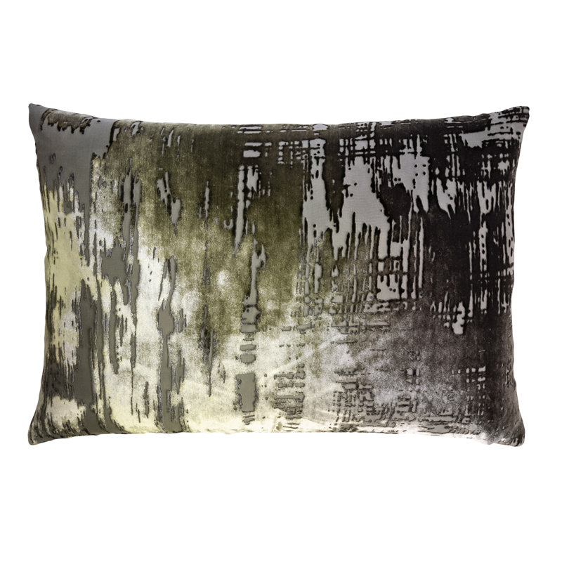 Brush Stroke Lumbar Pillow Cover & Insert, Rectangle 14"H x 20"W, Oregano