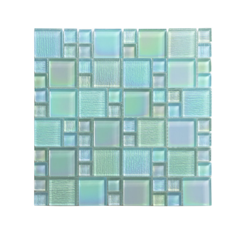 Carrelage mosaïque en verre Reflections Artista Versailles, Vert de mer