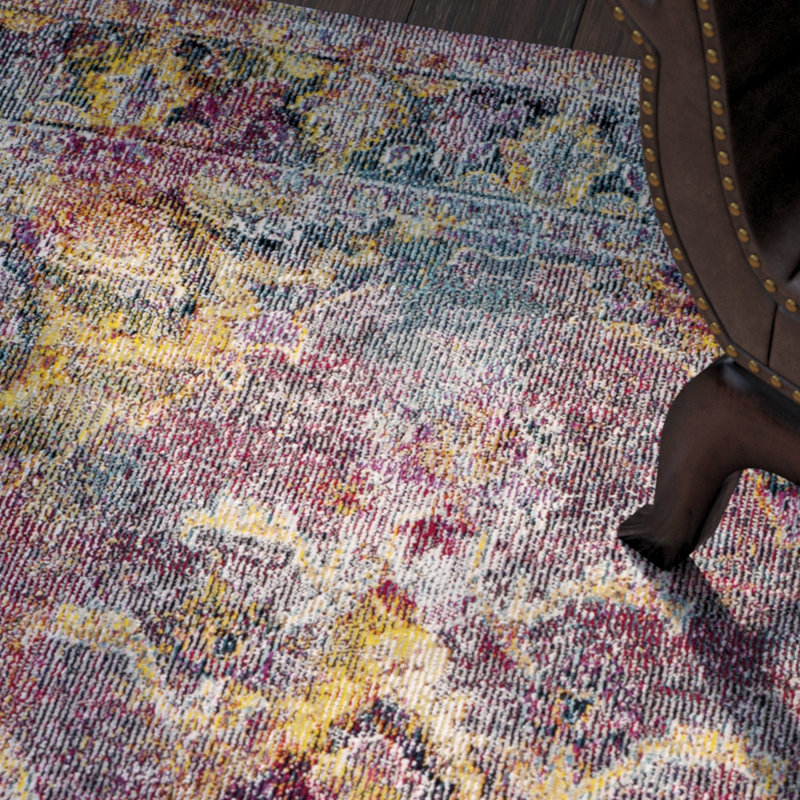 Mabel Crystal Performance Oriental Rug, Rectangle 5' x 8'