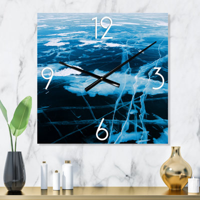 Horloge murale Ice Structure I