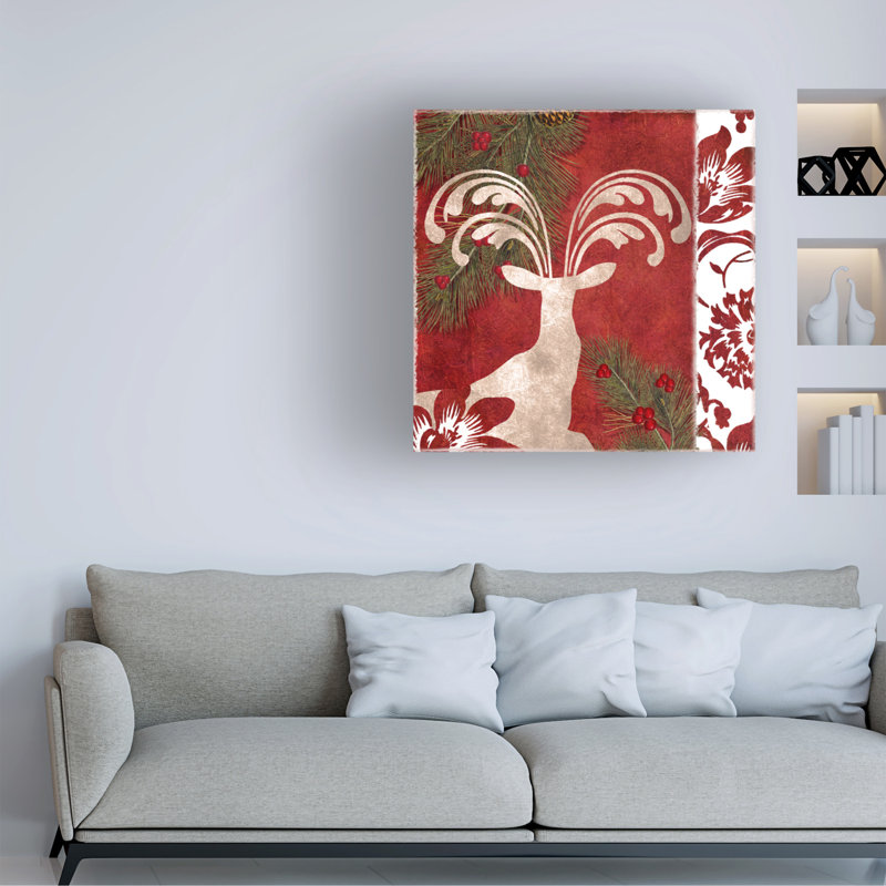 Art sur toile «bolle Sasha Forest Christmas Iii», H 24 po x l 24 po