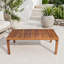Table basse d'extérieur avec structure en bois d'acacia Stella