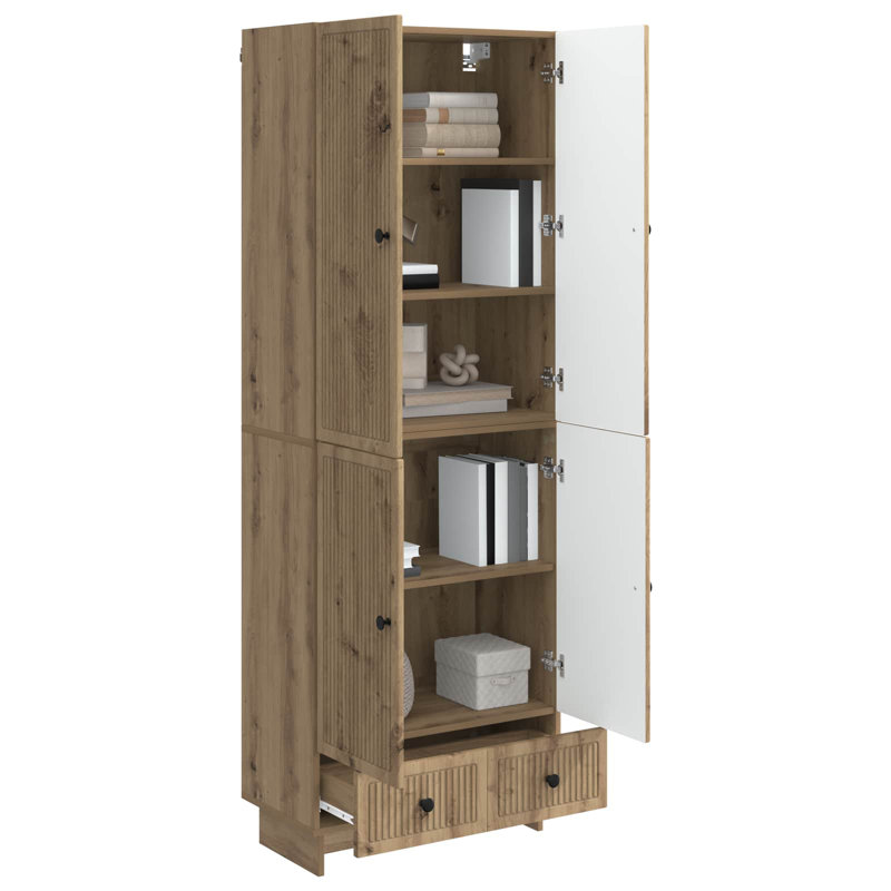4 -Door 3 Storage Cabinet, Artisan Oak