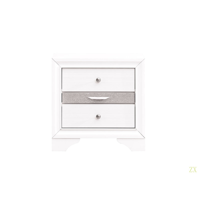 Table de chevet Madrid, Blanc