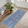  Washable Non-Slip Rug - Blue Striped Area Rug for Living Room, Bedroom, Dining Room, and Kitchen