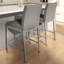 Tabouret de bar et de comptoir rembourré avec base en métal Fellman-29848652-62238931-62238926