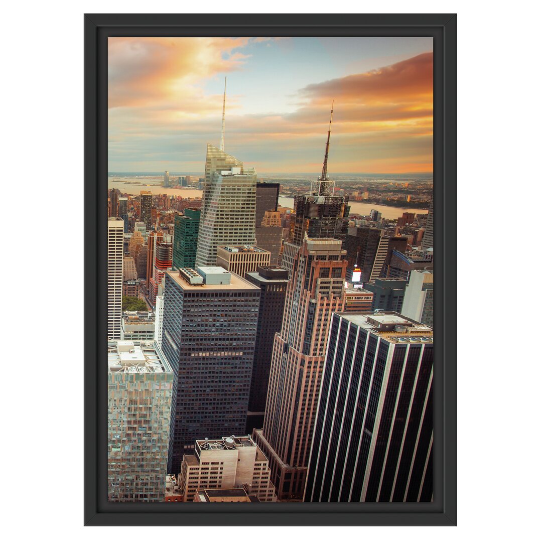 Gerahmtes Wandbild Skyline von New York