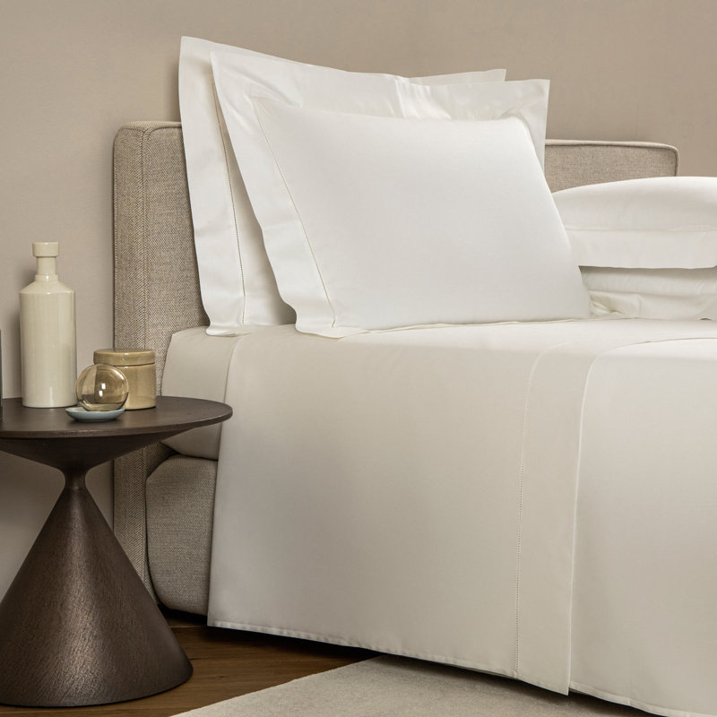 Single Ajour Sheet Set, King Sheet Set with 2 Pillowcases, Milk
