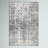 Deedra Modern Abstract Power Loom Performance Gray/White Rug-1615092027