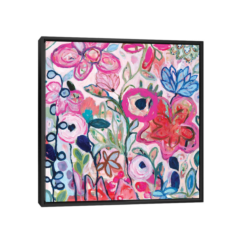 « favori », impression sur toile, H 18 po x l 18 po x P 1,5 po, Toile avec cadre noir, Pas de tapis