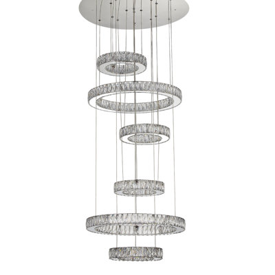 6 - Light LED Chandelier