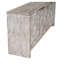 Buffet d'appoint 3 portes en bois Accent Bois naturel, tablettes réglables, rangement rustique de style charmant. Séduisant