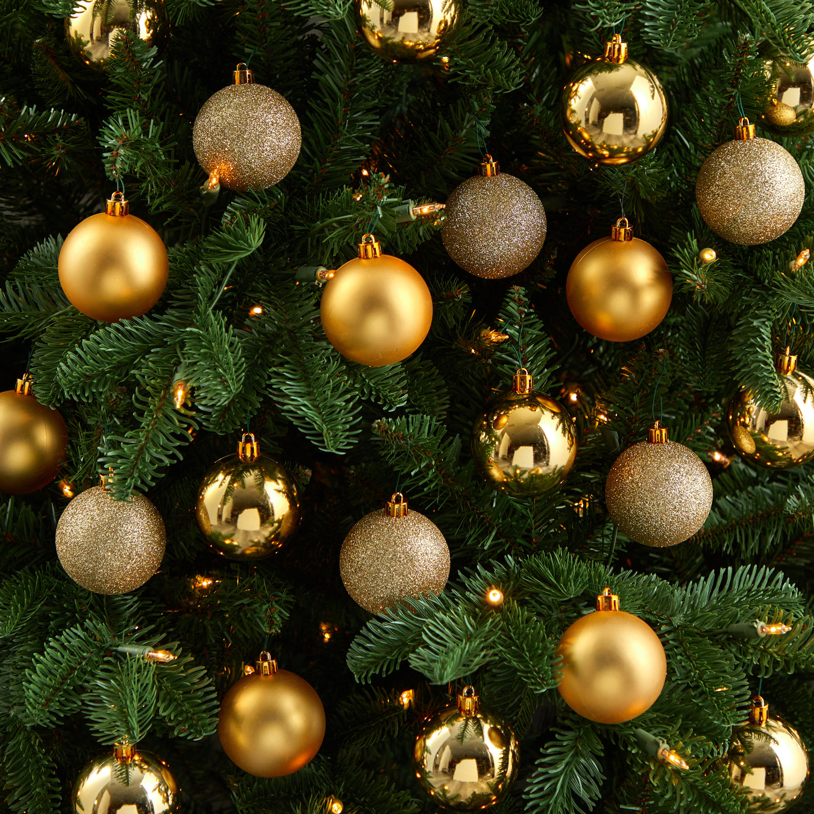 3" Shatterproof Bauble, Gold