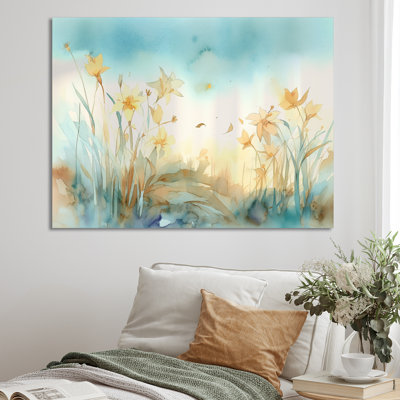 Jahanna Golden Daffodils Elegance III sur toile