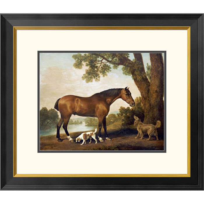 " A Bay Hunter, A Springer Spaniel And A Sussex Spaniel, 1782 " by George Stubbs
