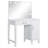 Elijah White And Dark Grey Vanity Set With Lighting And Stool