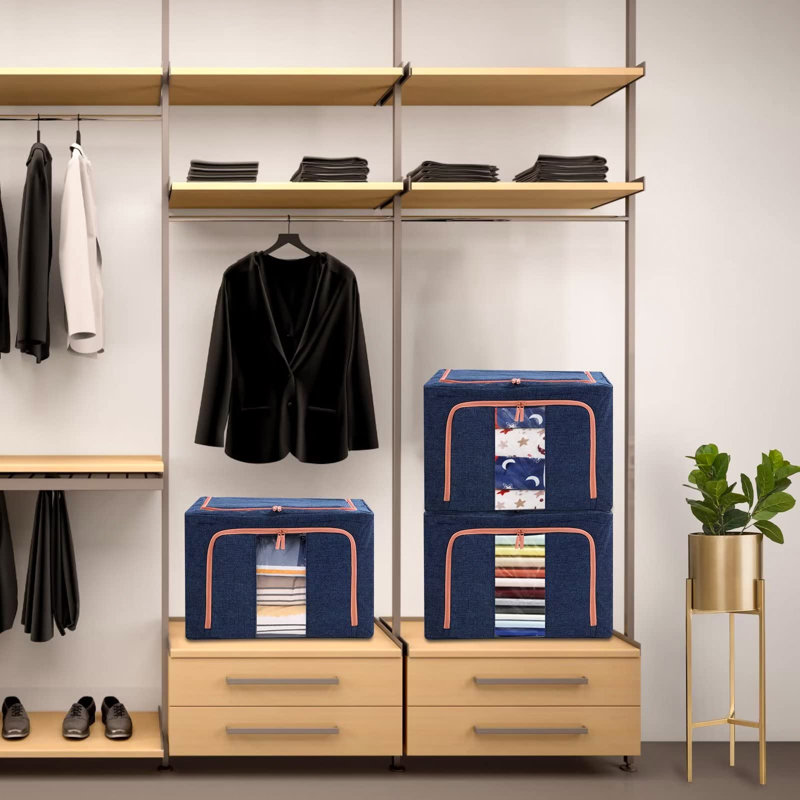 Ebern Designs Bin, Blue