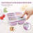 5-Pack Lunch Box, 4 Compartment Snack Container, Divided Snack Box, Colourful