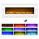 Ceana 50-inch Wall Mounted Electric Fireplace - Modern Fireplace with 10-Color LED Flames, 3 Backgrounds, Adjustable Brightness, and Remote Control by Northwest, White 