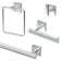 Elevate 4 - Piece Bathroom Hardware Set