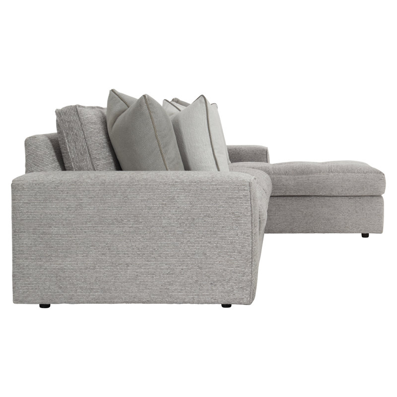 Nest 6- Piece Sofa & Chaise Sectional, Beige Polyester