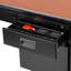 Bureau rectangulaire en acier pour piédestal