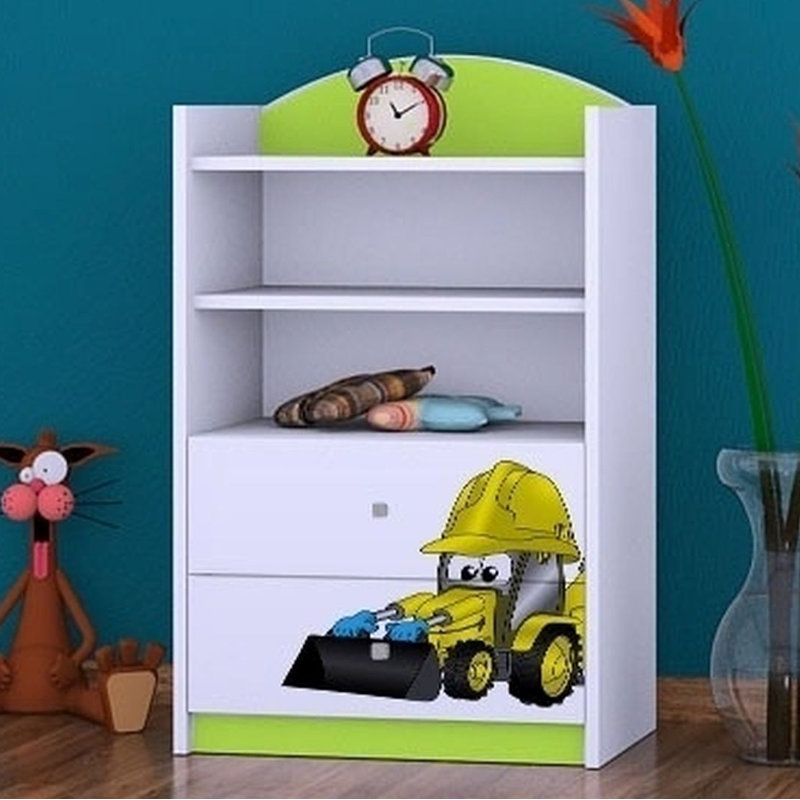 Jocelyn 96cm H Kids Cube, Green, 92cm H x 60cm W x 34cm D