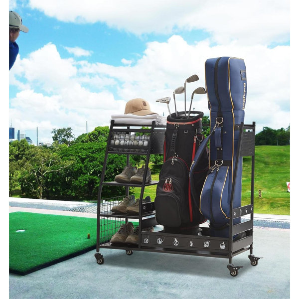 17 Stories Ragav Metal Freestanding Sports Rack | Wayfair
