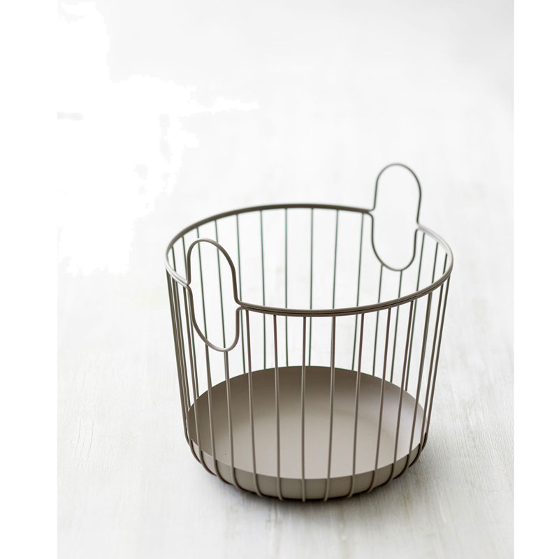 Zone Denmark Decorative Bin, Taupe, 30cm H x 30cm W x 30.5cm D