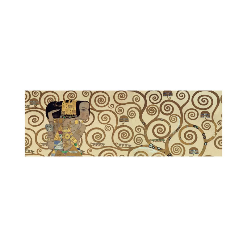 Expectation, Horizontal by Gustav Klimt - Wrapped Canvas Panoramic Print, 152.4 cm H x 50.8 cm W x 3.175 cm D
