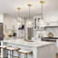 Luminaire suspendu moderne en forme de cage dorée, lustre géométrique ajouré pour îlot de cuisine, salle à manger, vestibule
