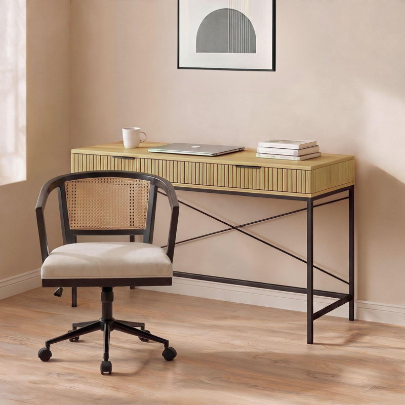 2 Piece Computer Desk Office Set with Chair