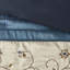 Édredon 7 pièces bleu marine - Grand motif brodé flamme flamme-124957695