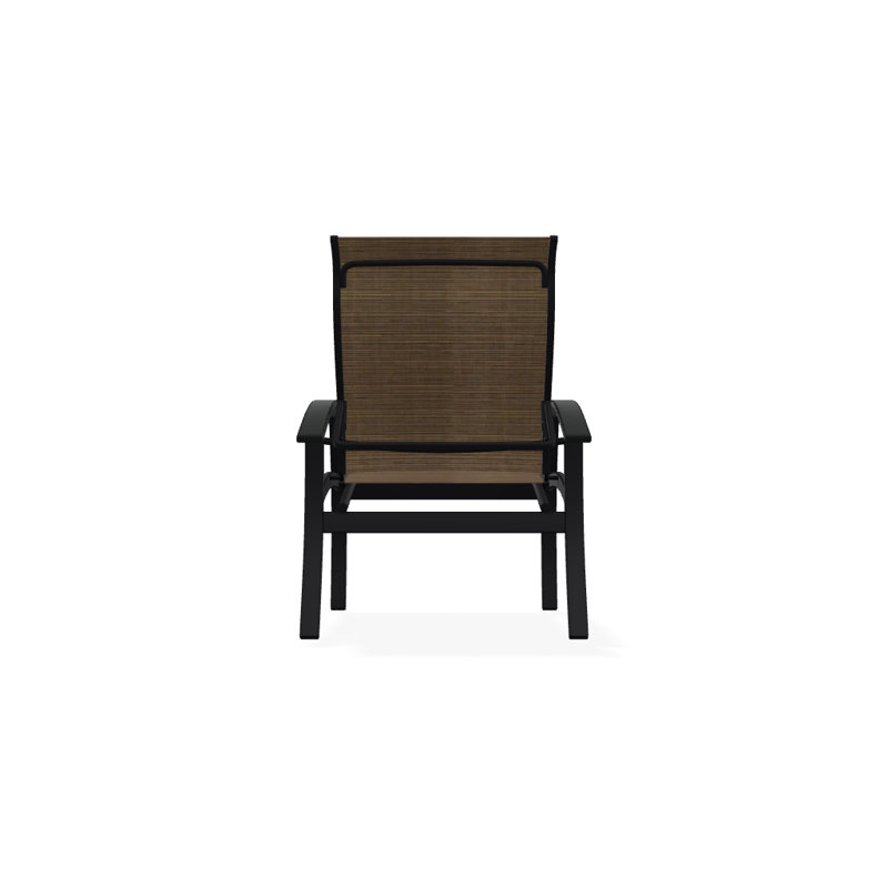 Chaise de patio Askar, Performance de l'écorce, Graphite classique, Noir texturé