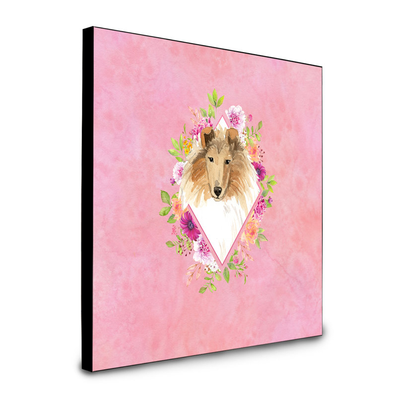 Panneau mural Dollman Flowers, Rose, Collie brun