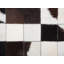 Round Geometric Leather Hand Woven 140cm X 140cm Area Rug