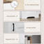 Armoire de rangement Farmhouse avec tablette réglable et porte de grange simple, polyvalente pour le salon et la cuisine, blanc