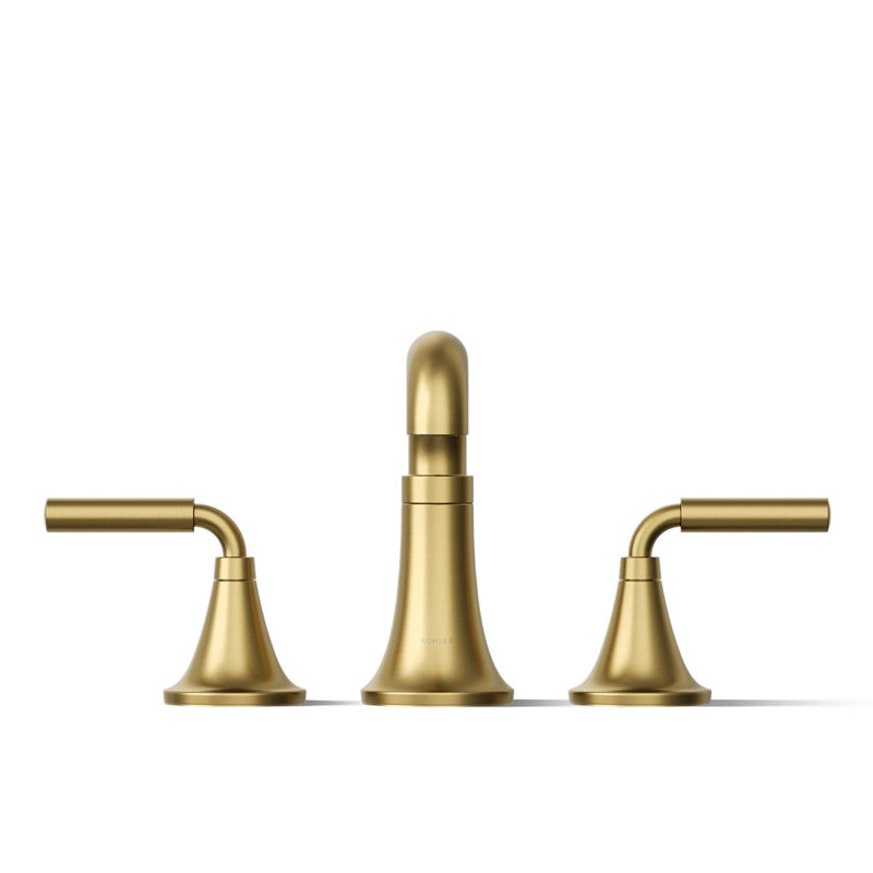 Garniture de robinet de baignoire Tone, Laiton moderne brossé éclatant