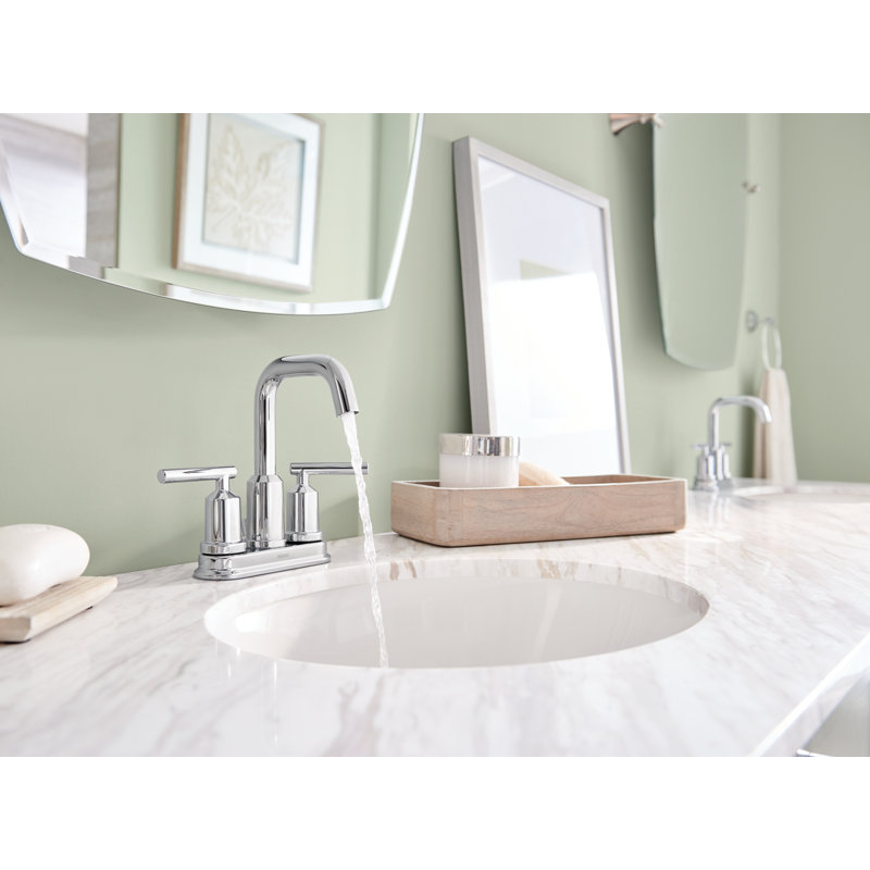 Gibson Centerset Bathroom Faucet with Drain Assembly, Chrome