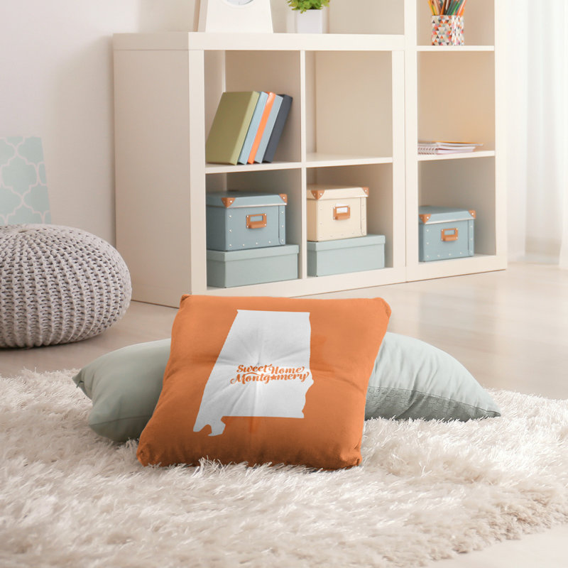 Housse de coussin et insert, H 26 po x l 26 po, Orange, Montgomery