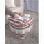 Coussin de sol repose-pieds, imprimé péruvien fabriqué à la main, blanc neige & amp; Rose | Multicolore | Tissu