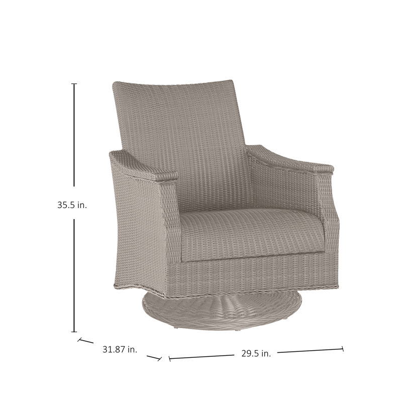 Bentley Swivel Rocking Chair, Oyster