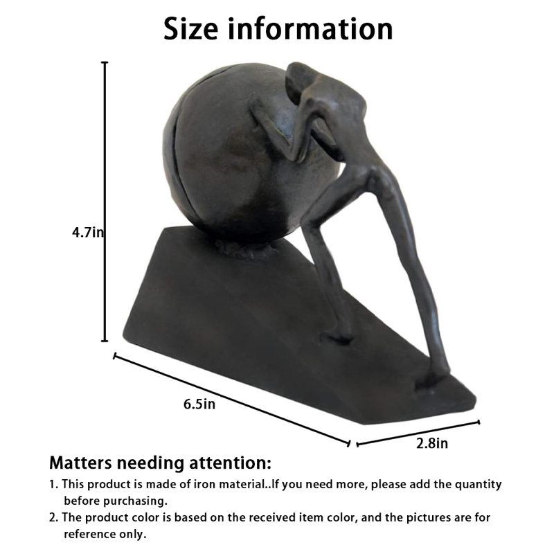 Iron Art Sculpture Decor - 1PC, présentoir élégant pour chambre à coucher, bureau ou bureau