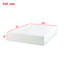 Matelas pour lit simple en mousse à mémoire de forme vert, 6 pouces, sans fibre de verre, blanc