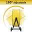24 In. Drive Drum Fan In Yellow With High Efficiency EC Motor, Variable Speed Control, Low Noise